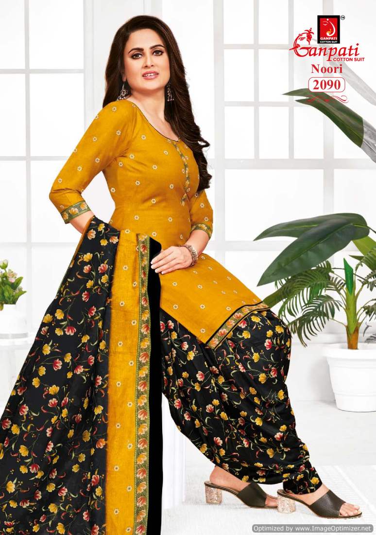 Noori Vol 9 By Ganpati Printed Cotton Dress Material Wholesale Clothing Distributors In India